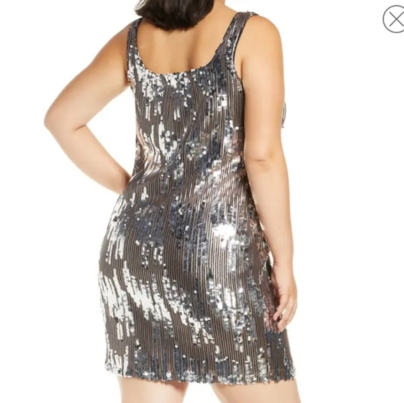 Leith Sequin Minidress Plus Size NWT - Picture 2 of 6